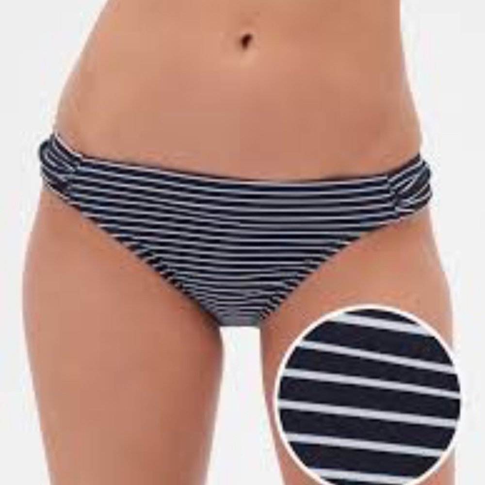 GAP navy stripe swim bikini bottom. NWT